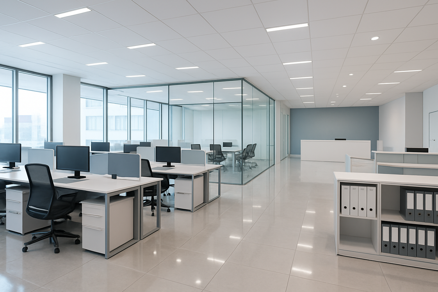 Clean, modern commercial office imagery