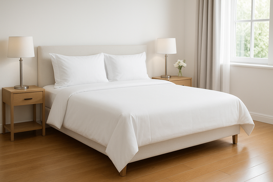 Hotel-style/ Airbnb room shots for cleaning business website

